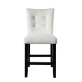 thumbnail image 1 of Steve Silver Chaise de Comptoir en Vinyle Blanc Markina, 1 of 6