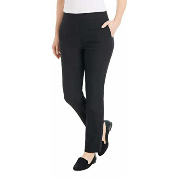 Women's Hilary Radley Built-in Tummy Control Panel Pull on Ankle Pant (1618921)