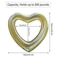 thumbnail image 2 of Blublu Park 2 Pack Inflatable Swim Rings, Heart Pool Float Loungers Toys for Adults, 2 of 8