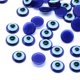 thumbnail image 1 of 100pc Resin Evil Eye Cabochons Half Round/Dome Blue 12x4~4.5mm, 1 of 2