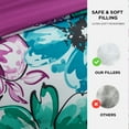 thumbnail image 3 of Intelligent Design King/Cal King Size Comforter Set, 5-Piece Bedding Sets for All Season, Floral Bedding Comforter Set for Girls, Blue/Purple, 3 of 8