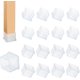 thumbnail image 1 of 12PCS 1inch Square Chair Leg Caps 1" x 1" Rubber Covers Table Foot Caps Clear Furniture Foot Table Chair Leg End Cap, Anti-Slip Chair Leg Floor Protec, 1 of 5