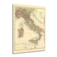thumbnail image 3 of HISTORIX 1890 Map of Italy Vintage Poster Wall Art Print, 24 x 36 Inch, 3 of 3