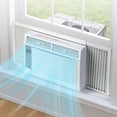 thumbnail image 2 of 6000 BTU Window Air Conditioner - 3 Fan Speeds, Dehumidifier, Sleep Mode, Remote Control, 24H Timer, Auto Restart, 115V, Cools 150-250 Sq.Ft, Bedroom & Small Room AC, 2 of 6