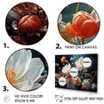 thumbnail image 3 of Designart "Enchanting White Floral Beauty" Flowers Floater Framed Wall Art Living Room, 3 of 5