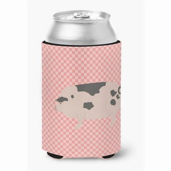Carolines Treasures BB7940CC Gloucester Old Spot Pig Pink Check Can or Bottle Hugger