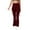 Wine, variant on successthop Flare Pants for Women Trendy Flare Long Trousers with Pockets Gym High Waist Solid Casual Yoga Bottoms Green