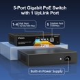 thumbnail image 2 of Conmutador PoE VIMIN 5 puertos Gigabit 4 PoE+ 1 enlace ascendente 72 W 802.3af/at, 2 of 8