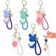 thumbnail image 2 of Metal Key Ring Bunny Keychains White Travel Use Car Interior Decor 5Pcs, 2 of 2