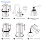 thumbnail image 4 of Cafetera Italiana Easyworkz de Acero Inoxidable 300 ml 4-6 Tazas Negro, 4 of 7