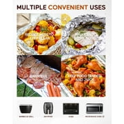 Katbite Aluminum Foil Heavy Duty Aluminum Foils Roll with Serrated Cutter,12inx150SQ.FT