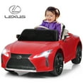 thumbnail image 1 of Costway 12V Kids Ride on Car Lexus LC500 Licensed Remote Control Electric Vehicle Red, 1 of 10