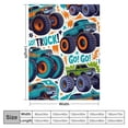 thumbnail image 4 of COMIO Truck Blanket Lightweight Flannel Throw Blanket Gifts for Women Men in All Season Blanket for Bed/Couch/Sofa, 4 of 6