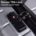 thumbnail image 3 of Hard Shell Suitcase, 28“ Luggage with Spinner Wheels, Built-in TSA Code Lock, Carry On Large Suitcase for Women Men Weekender, Silver+Grey, 3 of 9