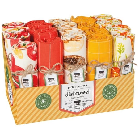 Danica Brands NKT3087D Locally Grown Dishtowel Counter Display - 20 Assorted Design