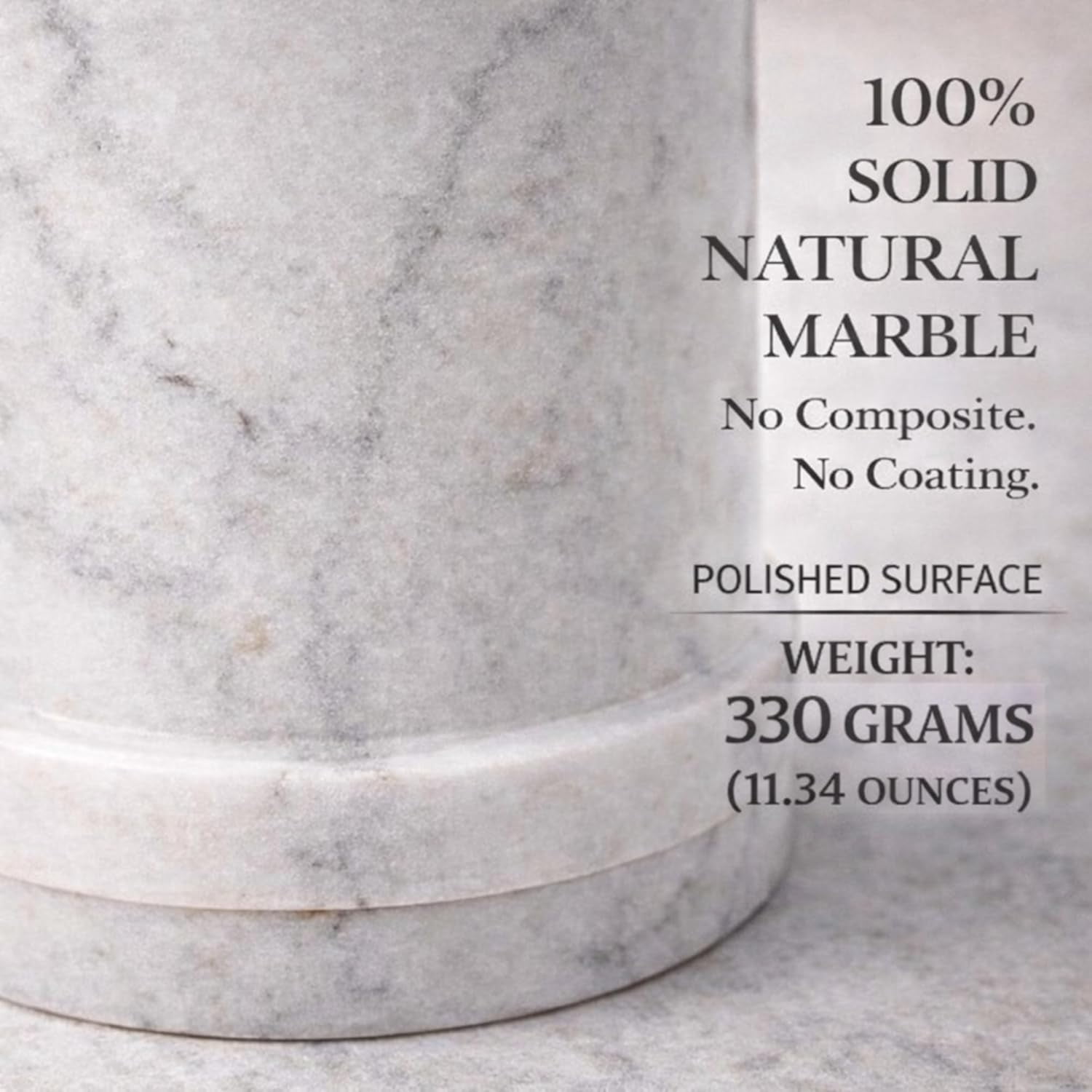 White Marble Toothpick Stick Holder with Lid | Tooth pick Dispenser For Kitchen, Dining Table | For Home, Restaurant | Toothpick Case Stand 3.25 X 2 (Inches) | White