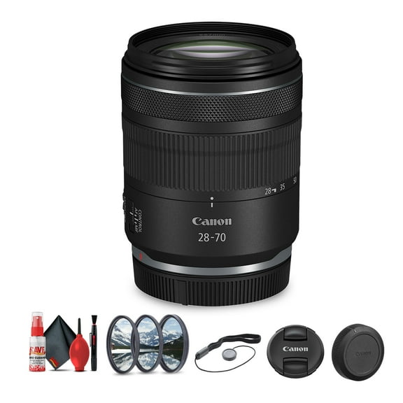 Canon RF 28-70mm f/2.8 IS STM Lens (Canon RF)   Lens Filter Kit   Cleaning Kit   More (International Version)