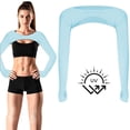 thumbnail image 4 of Ensemble de Manches de Protection Solaire pour Femmes avec Châle Intégré, Tissu en Soie Glacée Rafraîchissant UPF 50+ pour Golf, Cyclisme et Sports de Plein Air, 4 of 5