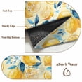 thumbnail image 6 of Yellow Lemon Blue Floral Entryway Rug 2'x3'&nbsp; Non Slip Front Door Mats, Summer Botanical Farmhouse Entrance Rugs Indoor Outdoor Carpet, Washable Floor Mats Small Area Rug for Bedroom Kitchen, 6 of 8