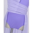 thumbnail image 6 of Alvivi Girls Chiffon Ballet Dance Leotard Dress Lyrical Contemporary Dancewear 6-16 Lavender 12, 6 of 7