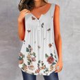 thumbnail image 1 of SMihono Hauts pour Femmes Débardeur pour Femmes Mode Débardeur d'Été pour Femmes à Col en V Sans Manches Imprimé Débardeur Décontracté Blouse Débardeur pour Femmes Hauts d'Été pour Femmes, 1 of 5