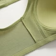 thumbnail image 5 of ATOYSOY Women's Everyday Bra Wireless Breathable Push Up Underwear Front Closure Smoothing Comfort Bra Seamless Clearance Green L, 5 of 8