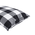thumbnail image 3 of 1997 - Plaid Pillow Cases, 100% Washed Cotton, Buffalo Check Gingham Checkered Farmhouse, Set of 2 Pillowcases Pillow Shams Covers, Black White, Standard Size 20x26 Inches, 3 of 5