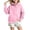 Pinks, variant on Girls Oversized Sweatshirt - Quarter Snap Front Mock Neck Pullover Travel Casual Solid Color Long Sleeve Fall Sweatshirt Side Split, 7-8 Years