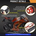 thumbnail image 3 of Yeacher Universal Motorcycle Twill Shape Metal Rubber Hand Grips Throttle Grip Handle For 7/8'' 22mm, 3 of 8