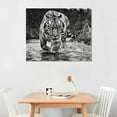 thumbnail image 3 of COMIO  Animal Tiger Black and White Poster Canvas Wall Art Prints for Wall Decor Room Decor Bedroom Decor Gifts Frame-Style, 3 of 5