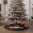 thumbnail image 4 of Sikiie Golden Lips Modern Sculpture Christmas Tree Skirt, Christmas Tree Decorations, Christmas Decor, Tree Mat Decoration(30-48IN)-36", 4 of 6