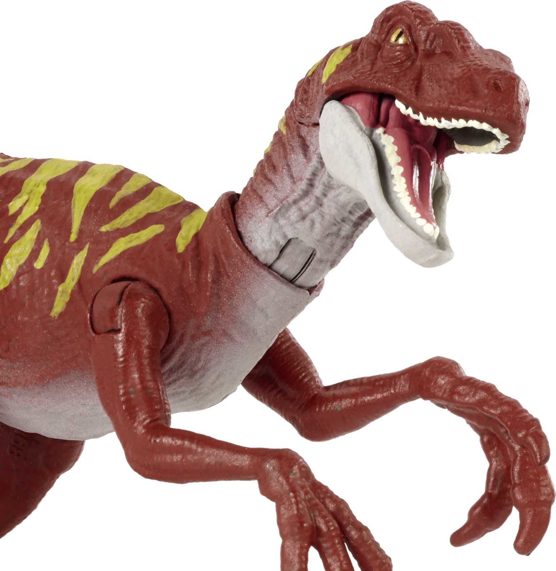 Jurassic World Savage Strike Velociraptor Action Figure, Dinosaur Toy with Attack Move