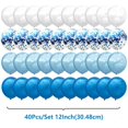 thumbnail image 3 of Globos de látex con confeti para cumpleaños, decoraciones de fiesta, Baby Shower, boda, azul, rosa, oro, mezcla de 12 pulgadas, 40 piezas por juego, 3 of 4