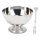 thumbnail image 1 of Postre cuencos de acero inoxidable batido taza Shortfooted medio plato para helado fruta, 1 of 8