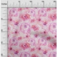 thumbnail image 1 of oneOone Cotton Poplin Light Pink Fabric Watercolor Floral Sewing Fabric By The Yard Printed Diy Clothing Sewing Supplies 42 Inch Wide, 1 of 4