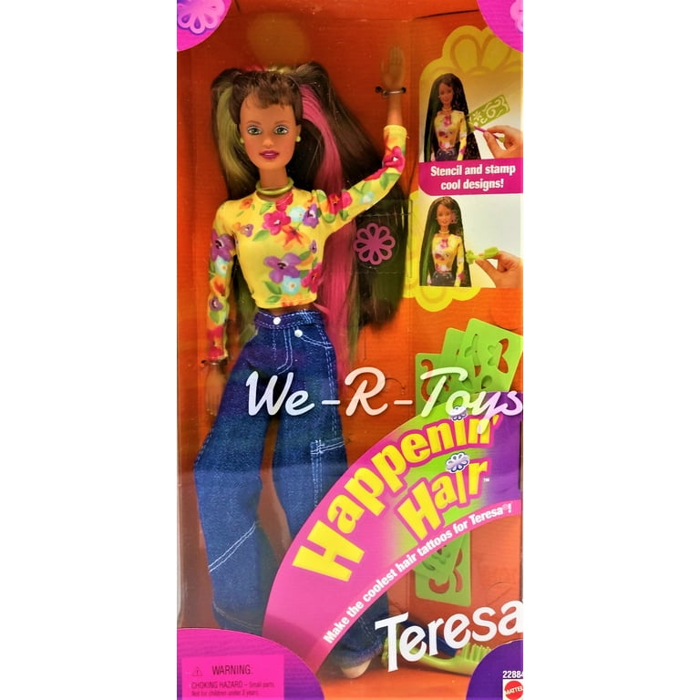 Barbie Happenin Hair Teresa Doll 22884 1998 Mattel Walmart