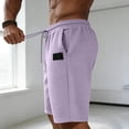 thumbnail image 5 of cfhntfmh Men's Sweat Shorts Casual Stretch Elastic Waist Workout Gym Short 7 Inch Inseam Running Shorts Beach Shorts with Pocket, 5 of 6