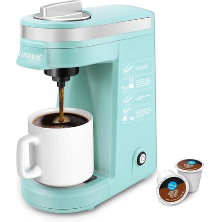 Mini Coffee Maker for K Capsule, Single Serve Coffee Maker for One Cup Americano, Lightweight Pod Coffee Machine, Red