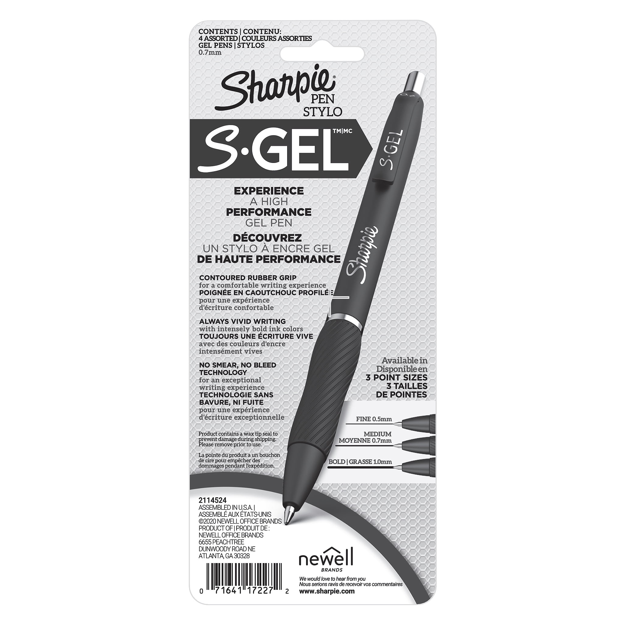 6 Packs: 4 ct. (24 total) Sharpie® S-Gel™ 0.7mm Gel Pens