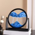thumbnail image 4 of Dynamic Sand Picture, painting picture Ornament ,round dynamic sand liquid Decoration ,desktop sandbox adults Home Tabletop decor,Table Bedroom Flowing Sand toy Gift, 4 of 9