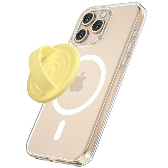 Soporte magnético con empuñadura de teléfono HSAOHD para iPhone con MagSafe