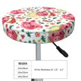 thumbnail image 4 of KLL Christmas Cute Pigs Round Bar Chair Cushion Cover 14 inch ,Bar Stool Protector with Elastic, Soft Washable, 4 of 6
