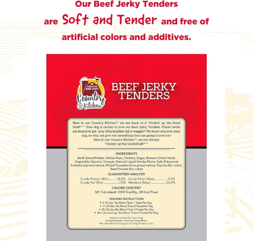 Country Kitchen Beef Jerky Tender Dog Treat (32oz 907g)