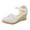 L-White, variant on Kcodviy Women's foreign Trade Leopard Beach Sandals for Women Print Sandalssimple Back Zipper Clog Sandals for Women Large Side Empty Roman Jelly Sandals for Women Sandals