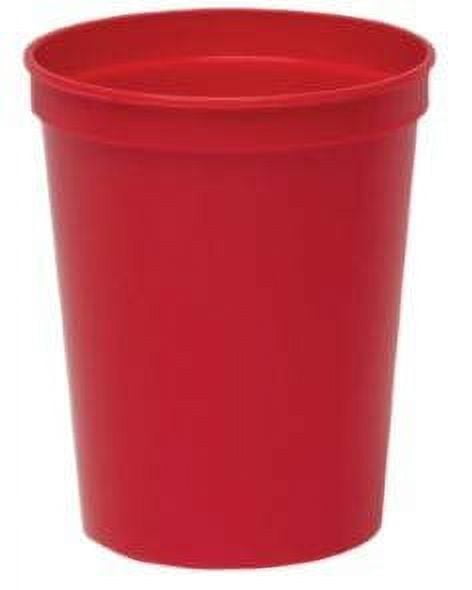 Black Stadium Cups, Pack of 25, Blank 16 oz Plastic Cups