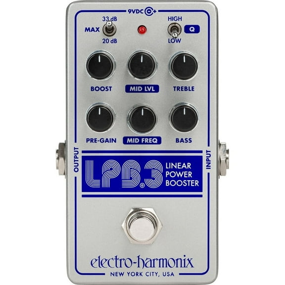 Electro-Harmonix LPB-3 Linear Power Booster and EQ Pedal