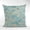 Azure, variant on Plutus Spa Garden Cherry Blossoms Printed On A Linen Looking Polyester. Luxury Throw Pillow - Double sided 20" x 36" King