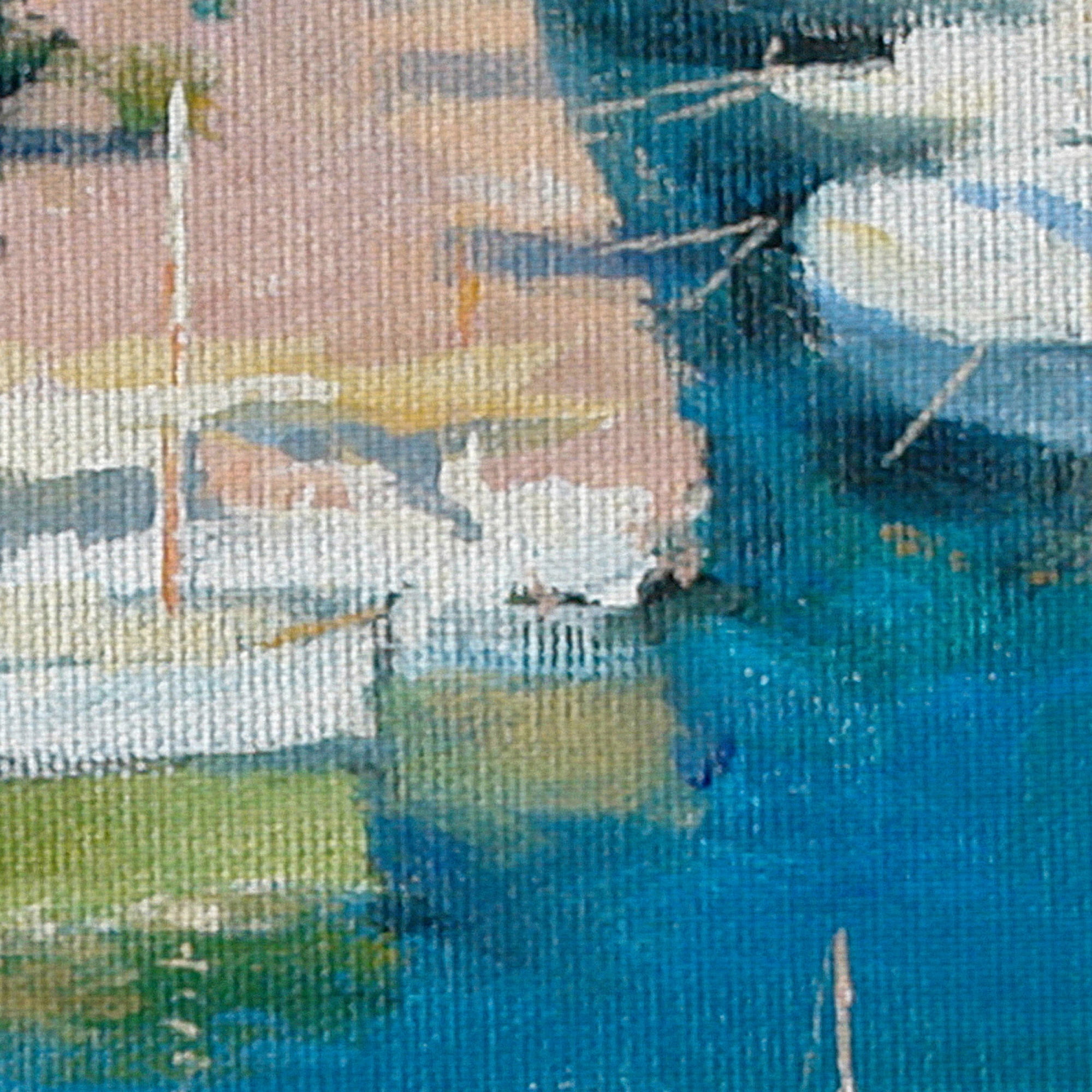 Masterpiece Art Gallery Marina 16 Boats by Alex Hook Krioutchkov Canvas Art Print 30" x 40"