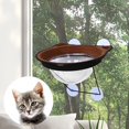 thumbnail image 1 of Gato Descansando Asiento Percha Ventana Hamaca Cama de Seguridad con Ventosas Duraderas Y Resistentes, Percha de Ventana de Gato para Cam , marrón Colco Hamaca colgante de gato, 1 of 7
