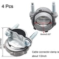 thumbnail image 2 of 4 Pcs 1/2 Inch Clamp Type Cable Connectors, Zinc Clamp Cable Connector Fittings for Metallic Conduit Protect Cables, 2 of 5